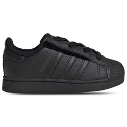 Boys' Toddler - adidas Originals Superstar II Elastic Lace - Black/Black