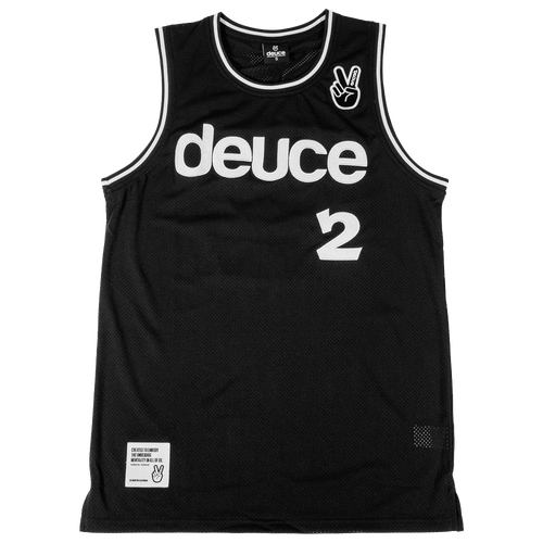 

Deuce Mens Deuce Nets Basketball Jersey - Mens White/Black Size S