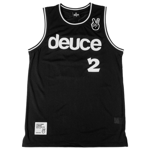 

Deuce Mens Deuce Nets Basketball Jersey - Mens White/Black Size M