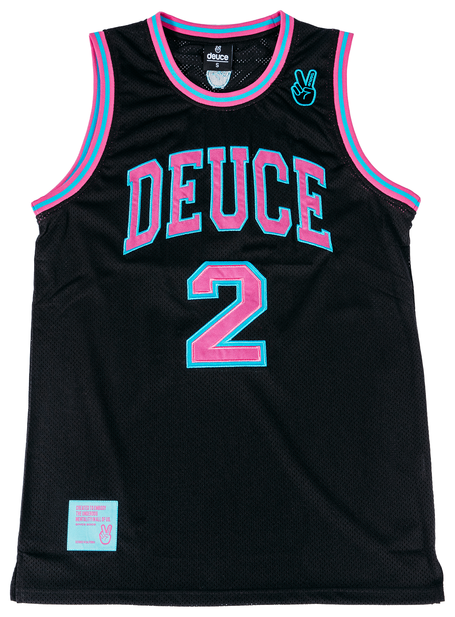 Deuce Basketball Jersey | Miami Vice 3XL / Black