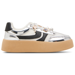 Girls' Grade School - Steve Madden Jersey C Platform Sneakers - Silver