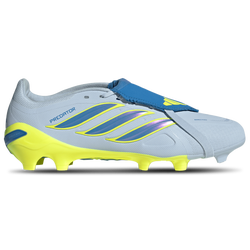 Men's - adidas Predator League Fold-Over Tongue FG/MG - Crystal Sky/Ray Blue/Team Solar Yellow