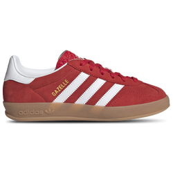 Boys' Grade School - adidas Originals Gazelle Indoor - Brown/Red/White