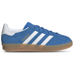 Boys' Grade School - adidas Originals Gazelle Indoor - Blue/Brown/White