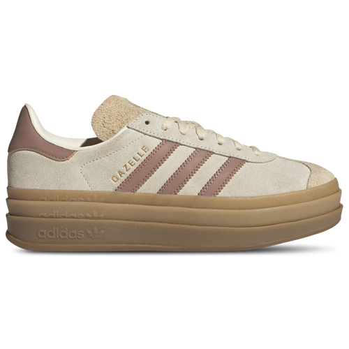 WOMENS - adidas Originals Gazelle Bold - Cream White/Warm Clay