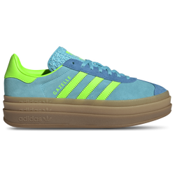 Women's - adidas Originals Gazelle Bold - Solar Green/Blue