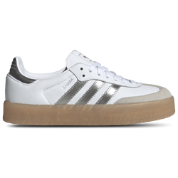 Women's - adidas Originals Sambae - White/Silver Metallic