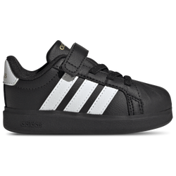 Boys' Toddler - adidas Streettalk Elastic Lace - Core Black/Footwear White/Gold Metallic
