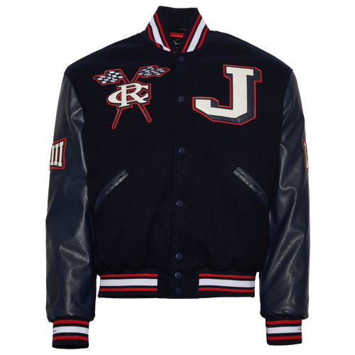 

Campus Remix Mens Campus Remix Jackson State University Varsity Jacket - Mens Navy/Red Size XL