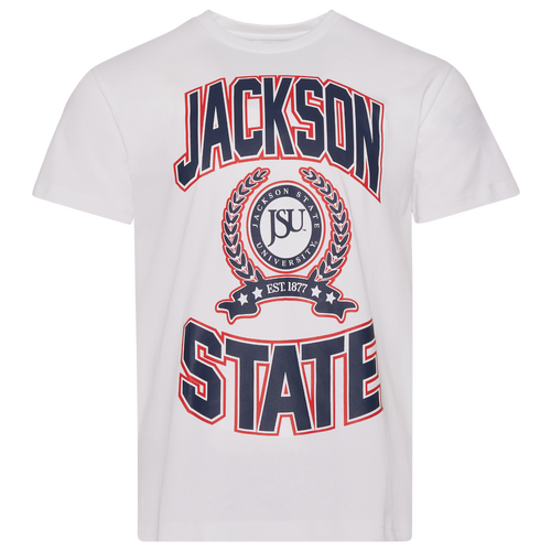 

Campus Remix Mens Campus Remix Jackson State University Vintage T-Shirt - Mens Navy/Red Size M