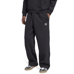 Men's - adidas Originals Trefoil Essentials Open Hem Pants - Black