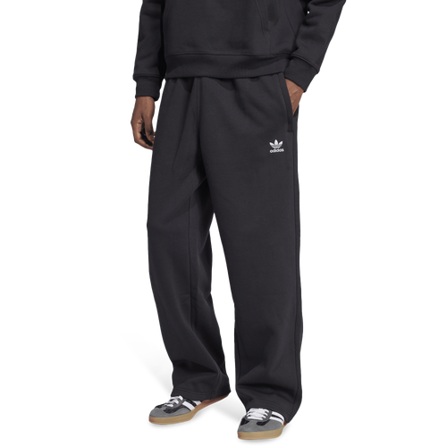  - adidas Originals Trefoil Essentials Open Hem Pants - Black