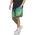 adidas CrazyLite Allover Printed 9" Basketball Shorts - Men's Lime Burst/Pure Teal