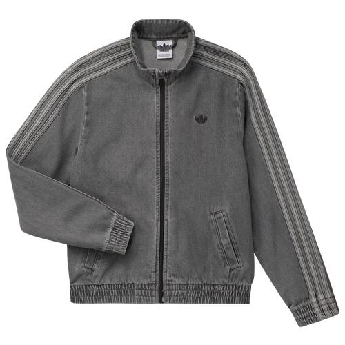 BOYS - adidas Originals Denim Firebird Jacket - Light Denim/White