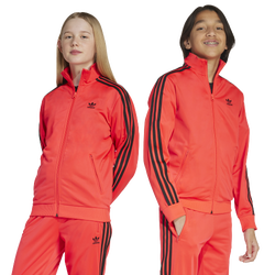 Boys' Grade School - adidas Originals adicolor Firebird Lifestyle Track Top  - Lucid Red
