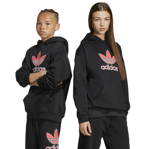 BOYS - adidas Originals Trefoil Essentials Lifestyle Hoodie - Black