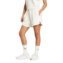 Women's - adidas Soft Lux Shorts - Off White