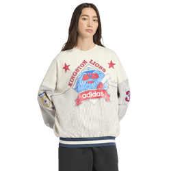 Women's - adidas Baseball Crew - Cloud White/Grey