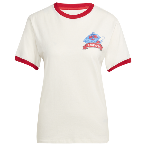 WOMENS - adidas Lions Tee - Cloud White/Red