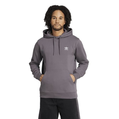 MENS - adidas Originals Trefoil Essentials Lifestyle Hoodie - Grey Strata