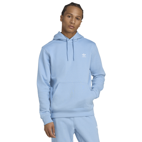 MENS - adidas Originals Trefoil Essentials Lifestyle Hoodie  - Ash Blue
