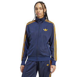Women's - adidas Originals adicolor Firebird Lifestyle Track Top  - Crew Orange/Night Indigo