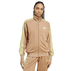 Women's - adidas Originals adicolor Firebird Lifestyle Track Top  - Signal Green/Cardboard