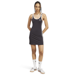 Women's - adidas Originals 3 Stripe Mini Dress - White/Black