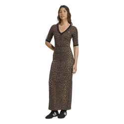 Women's - adidas Maxi Dress Aop - Black/Brown