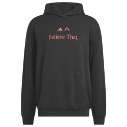 Men's - adidas Anthony Edwards Believe That Hoodie - Black/Lucid Red