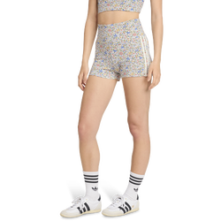 Women's - adidas Originals x Liberty London Booty Shorts - Off White/Semi Lucid Red