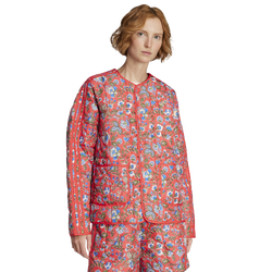 Women's - adidas Originals x Liberty London adicolor Down Puffer Jacket - Semi Lucid Red/Multicolor