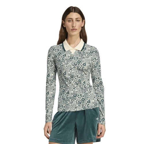 Adidas Originals Adidas Women's X Liberty London Aop Long-sleeve Top In Green