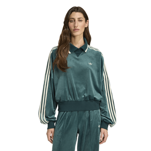 WOMENS - adidas Originals x Liberty London Debossed Sweatshirt - Aurora Ivy