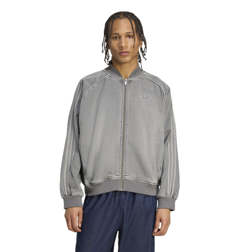  - adidas Originals SST Denim Oversize Track Top - Denim Stone/Black