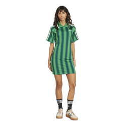 Women's - adidas Footie Dress - Green/Green