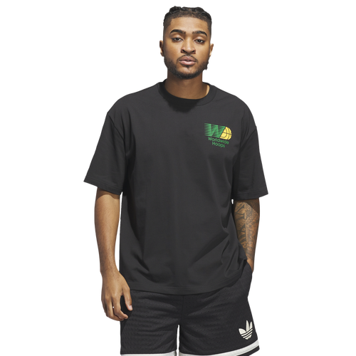 MENS - adidas Originals Worldwide Hoops Spotlight T-Shirt - Black
