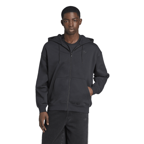 - adidas Originals Adicolor Oversize Full-Zip Hoodie - Black