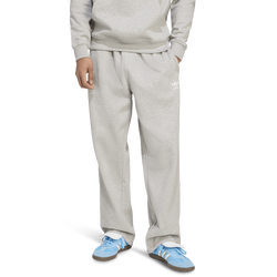 Men's - adidas Originals Trefoil Essentials Open Hem Pants - White/Medium Grey Heather