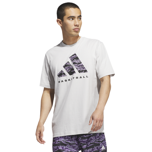 adidas Basketball Graphic Tee - adidas Grey