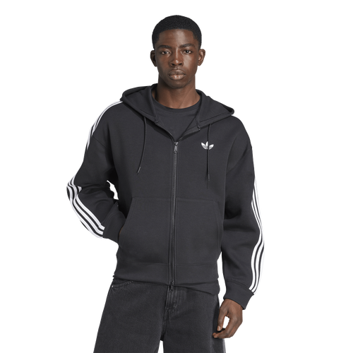  - adidas Originals Adicolor Oversize Full-Zip Hoodie - Black