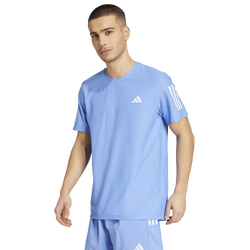 Men's - adidas Own The Run Short Sleeve T-Shirt - Blue Fusion