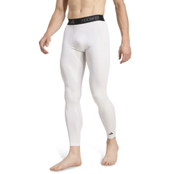 Men's - adidas Techfit Control Long-Tight Training Leggings - White