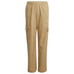 Boys' Grade School - adidas Originals Essentials Woven Cargo Pants - Cardboard/White