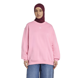 Women's - adidas Originals Fleece Oversized Crewneck Sweater - Semi Pink