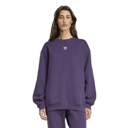 Women's - adidas Originals Fleece Oversized Crewneck Sweater - Aurora Plum