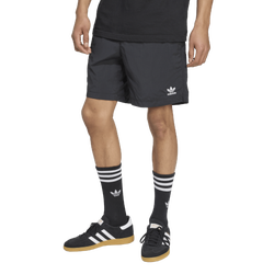 Men's - adidas Originals Trefoil Essentials Woven Pants - Black/White