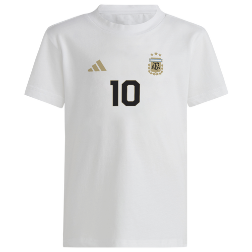 

adidas Boys Lionel Messi adidas Argentina Messi T-Shirt - Boys' Grade School White/Black Size S