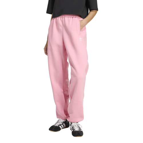 WOMENS - adidas Originals Trefoil Essentials Fleece Lifestyle Pants - Semi Pink