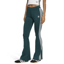 Women's - adidas Flared Leggings - Aurora Ivy/White